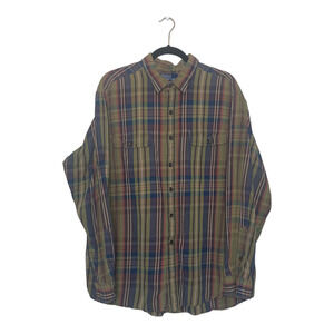 Ralph Lauren Polo Whitfield plaid vintage button shirt size XL